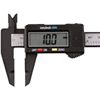 DDLBiZ - Calibrador electrónico- 150 mm- escala vernier- visor LCD- fibra de carbono- micrómetro